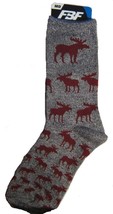 Wildlife Animal MOOSE MERLOT Descending Moose Adult Socks Medium 6-11 - £7.16 GBP