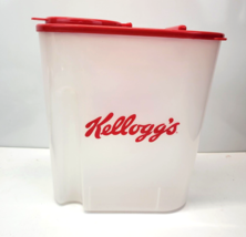 Kelloggs Cereal Storage Container Red Lid Vintage 1996 Dispenser Fresh K... - $19.99