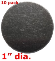 1&quot; Dia Flat Metal Plates Discs Round 25 Gauge Thickness STEEL Blanks DP1.020 - £3.99 GBP