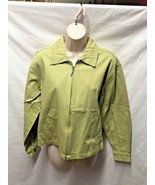 NY Jeans Womens Sz S 100% Cotton Green Zip Up Jacket Blazer - £11.68 GBP