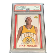 Kevin Durant Rookie Card RC PSA 9 Mint 2007 Upper Deck Santa Hat SH-KD insert - $247.50