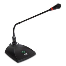 Desktop Gooseneck Wired Microphone System - Table Mounted Corded Voice Condenser - £60.52 GBP