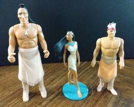 Disney Pocahontas Toy Collectible Figures Chief Powhatan/Pocahontas Vintage 90s - £3.79 GBP