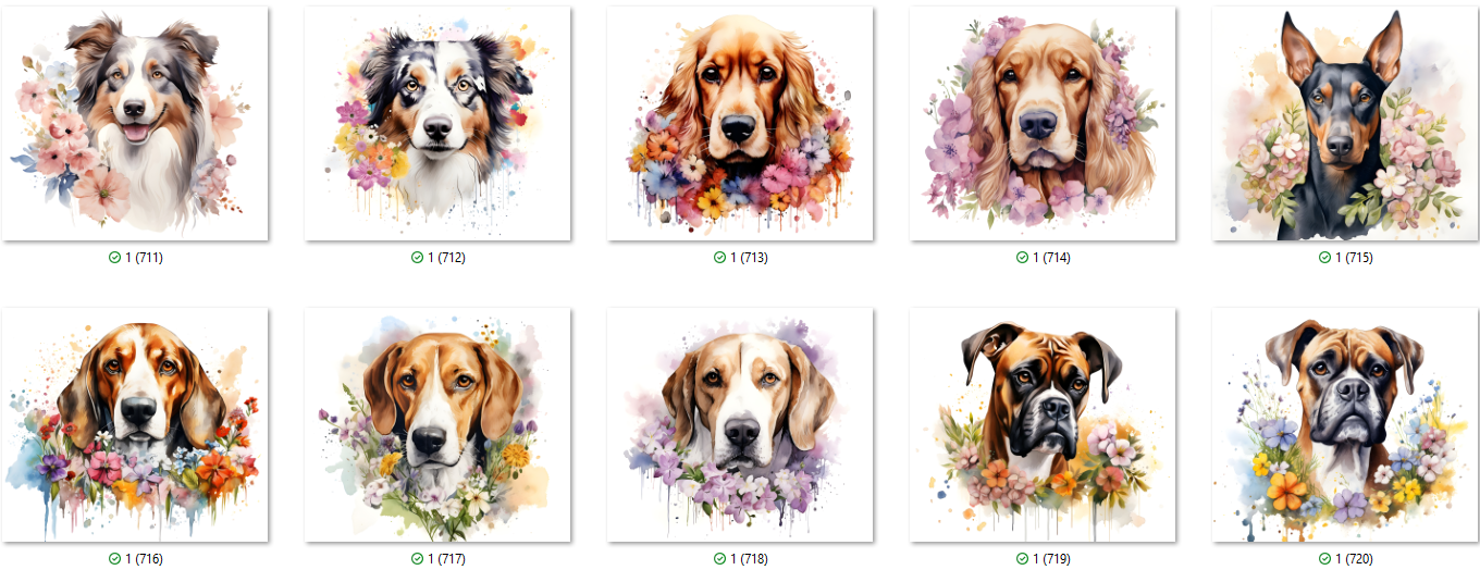 ANIMAL Sublimation Ready To Press Transfer Prints Bundle Of 10 Transfer Desig Item image 3