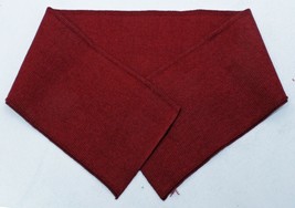 Rugby Knit Shirt Collar - Burgundy 3.5&quot; x 20&quot; Self-Finished Ribbed Trim ... - £3.12 GBP