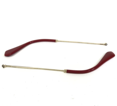 Miu Vmu 51P UST-1O1 Red Gold Eyeglasses Sunglasses Arms Only For Parts - £36.59 GBP