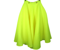 Poca + Poca Chartreuse Unique Couture Mesh Full Ball Gown Style Skirt Si... - £386.17 GBP