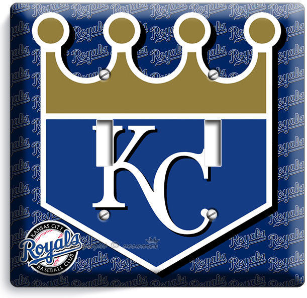 KANSAS CITY ROYALS KC BASEBALL DOUBLE NEW LIGHT SWITCH WALL PLATE COVER MAN CAVE