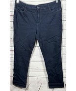 NYDJ Alina Leggings Dark Blue Jeans Pants With Lift Tuck Tech Plus Size 18W - $619.15 MXN