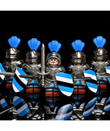5pcs Medieval Anglo-French Wars French Noble Knights Minifigures Minifig... - $23.36 CAD