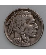 1925-S 5C Buffalo Nickel in Very Fine VF Condition, Natural Color - €79,57 EUR