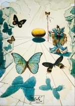 Salvador Dali Canvas, Dali Butterflies Canvas Reproduction Print, Stretched - £46.85 GBP