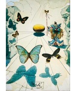 Salvador Dali Canvas, Dali Butterflies Canvas Reproduction Print, Stretched - £48.33 GBP