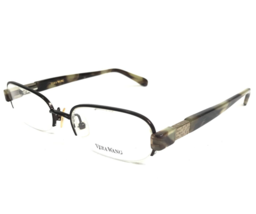 Vera Wang Eyeglasses Frames V020 BR Brown Tortoise Half Rim 49-17-135 - £40.10 GBP