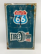 Route 66  24H &amp; Service Tire Shop Quartz Clock &quot;Vintage Faux Look&quot; - £27.74 GBP
