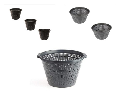 Plastic Mesh Round Aquatic Plant &amp; Flower Baskets Pond Planters | Value ... - £46.03 GBP