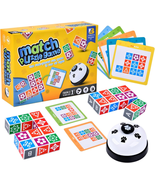 Wooden Matching Game Puzzle 2.0 Games, Pattern Block Match Puzzles Build... - $42.73