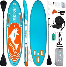 10&#39;6&quot; Inflatable Paddle Boards Stand Up Paddleboard Wide Stable with Premium SUP - £124.33 GBP