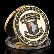 101st Airborne Division Proud Army Wife Military Veteran Challenge Coin - £7.87 GBP