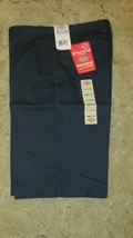 Dickies Girl&#39;s School Bermuda Shorts Stretch Uniform KR714DN 11 Navy 35&quot; x 13&quot; - $12.82