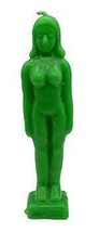 6 3/4&quot; Green Woman candle - $17.40