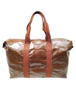 Valentino PVC Soft Tote X Large Brown Signature Print Travel Bag Clean I... - £133.02 GBP