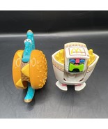 Lot of 2 Vintage McDonald&#39;s Transformer Toys French Fries and Cheese Burger - €9,75 EUR