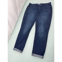 Paige Women&#39;s Jeans Kylie Crop Cuffed Dark Wash Made In USA Stretch Size 30 - £18.85 GBP