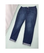 Paige Women&#39;s Jeans Kylie Crop Cuffed Dark Wash Made In USA Stretch Size 30 - £18.92 GBP