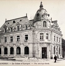 Langres France Savings Bank 1910s WW1 Postcard Europe Caisse Deparone PCBG12A - £15.72 GBP