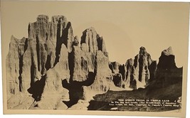 RPPC Sphinx Twins, Castle Land, South Dakota Badlands, vintage postcard - £15.92 GBP