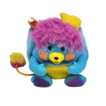 VINTAGE 1986 MATTEL POCKET POPPLES PC P.C. BLUE MINI STUFFED ANIMAL PLUS... - £44.41 GBP