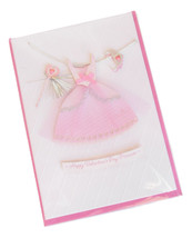 Happy Valentine&#39;s Day Princess Pink Greeting Card for Girls by Hallmark - £5.64 GBP