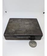 Antique English Walker &amp; Hall Sterling Silver Cigar Box - $199.99