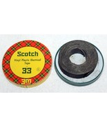 Vintage Scotch 3m No. 33 Roll of Vinyl Plastic Electrical Tape in Plaid Tin - $189.87 MXN