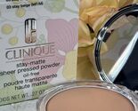 03 Stay Beige, Clinique Stay-Matte Sheer Pressed Powder Oil Free FS NIB ... - $22.72