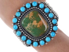 Hemerson Brown Navajo Sterling Royston/Sleeping Beauty turquoise Cuff Bracelet - £1,499.20 GBP