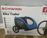 Schwinn Shuttle Foldable Steel Bike Trailer 2 Seats Easy Assembly Blue &amp;... - $119.88