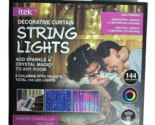 itek Decorative Curtain String Lights Total 144 Led Lights w/ Remote Con... - $14.84