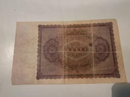 Antique Vintage 100000 GERMAN SUNDERTTAULEND MARK.  1923 Germany Bank No... - $24.50