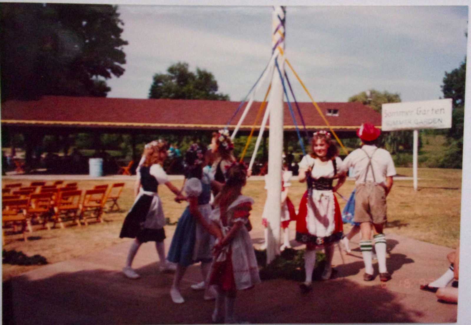 Vintage Bavarian Festival Dancers Frankenmuth Michigan 1992 - $1.99