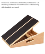 Professional Wooden Slant Board, Calf Stretcher Slant Board, Adjustable ... - $29.37 CAD