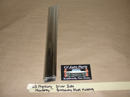 Oem 63 Mercury Monterey Left Rear Center Breezeway Window Glass Molding Trim - £74.29 GBP