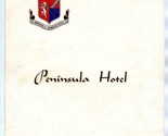 Peninsula Hotel A La Carte Menu Cover The Hong Kong &amp; Shanghai Hotels LTD - $49.47