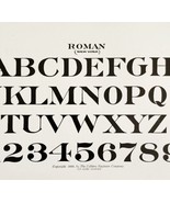 Roman New York Font Example 1899 Victorian Craft Drawing Ephemera DWKK20 - $27.22 CAD