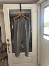 Mens Hathaway Platinum Gray Wool Dress Pants Pleats, Cuffs 34x30 Made In... - $332.19 MXN