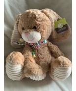 Animal Adventure Super Soft Plush Brown Rabbit With Polkadot Bow 13 IN - £55.07 GBP