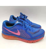 Nike Air Max 2014 Womens Running Shoes Blue Pink 621078-400 Size 9 - £37.93 GBP