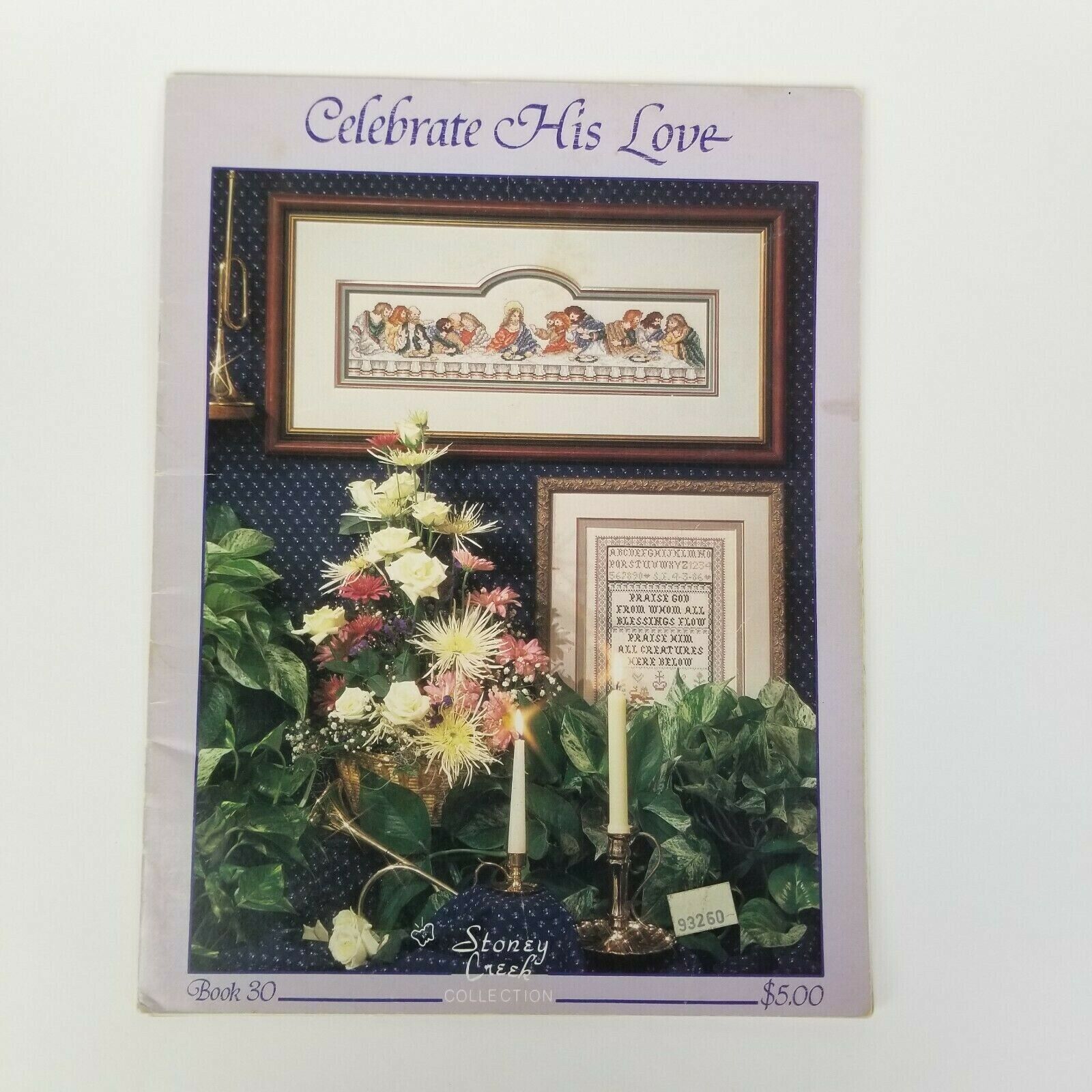 Celebrate His Love Cross Stitch Pattern Chart Book 30 Stoney Creek 14 Projects - $7.92