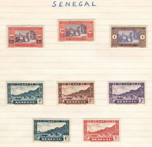 French Senegal 1922-40 Very Fine Mint Stamps Hinged On List - £2.70 GBP